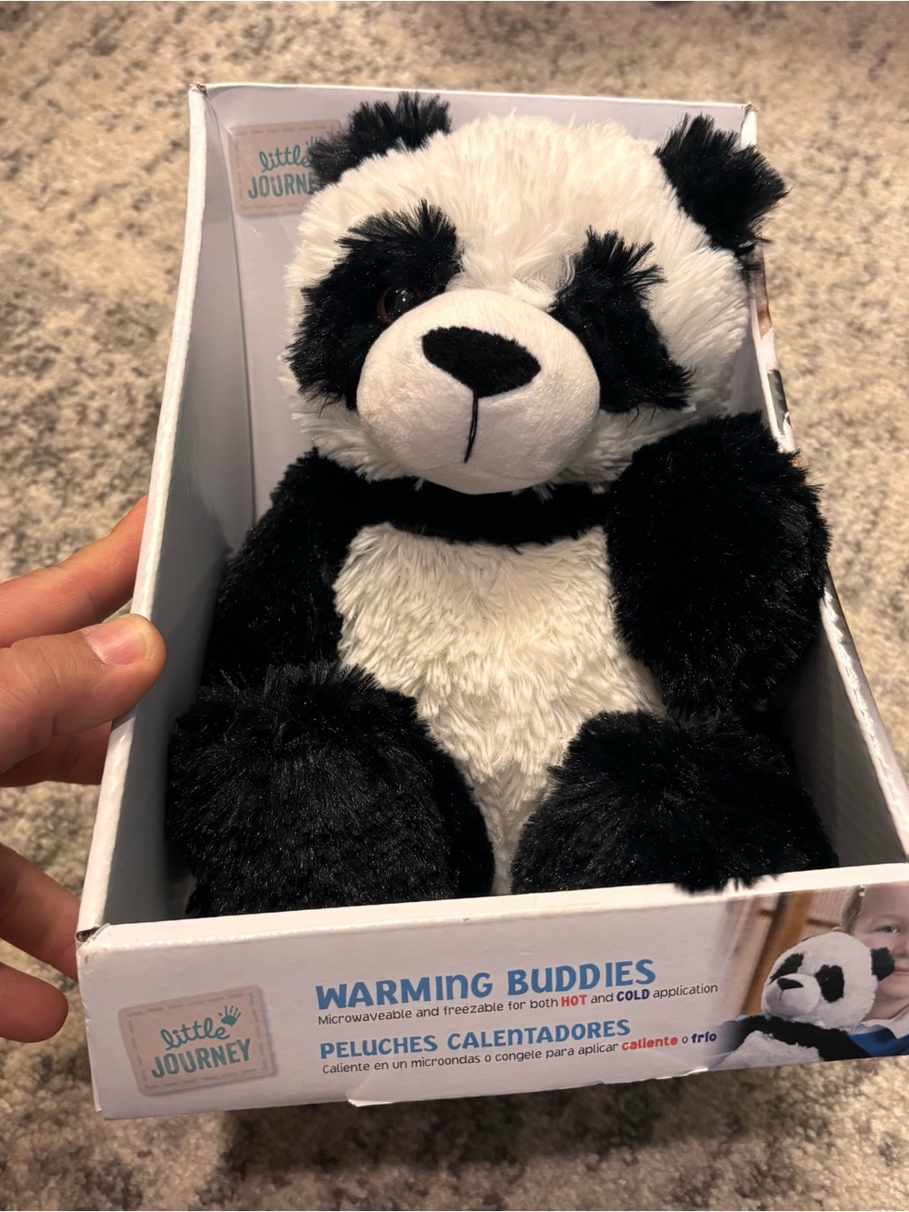 Black & White Panda Warming Buddy Plush